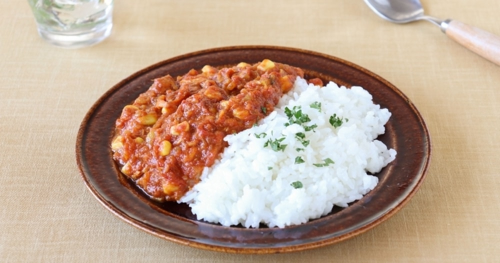 「 トマツナカレー」レシピ